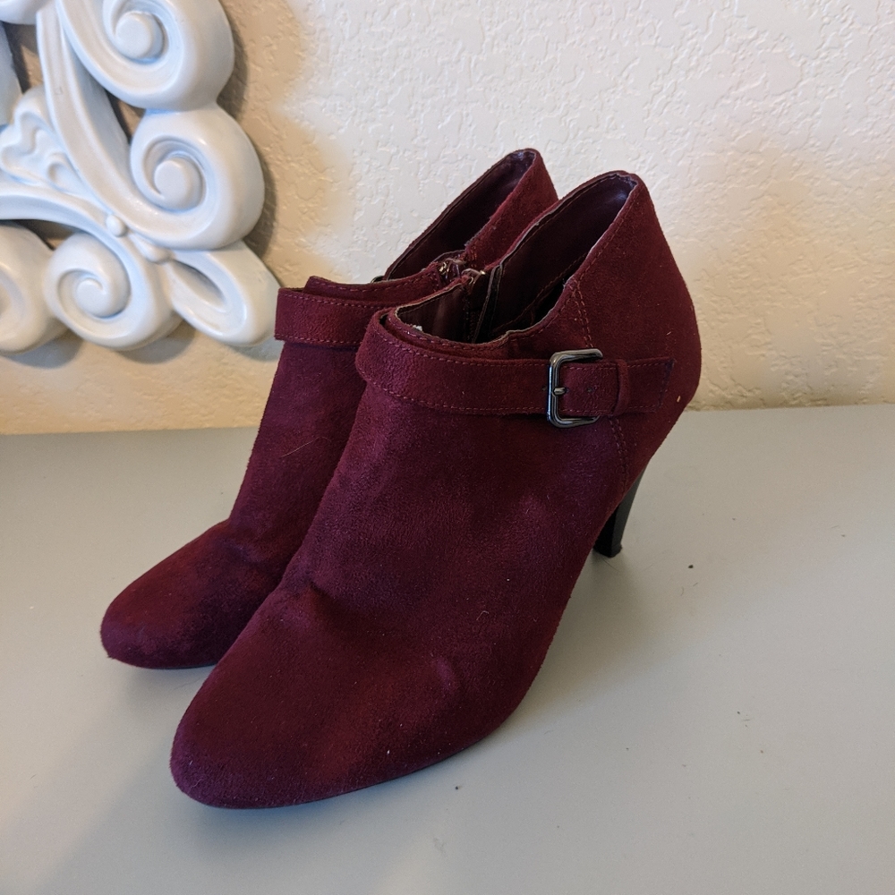 Burgundy Booties